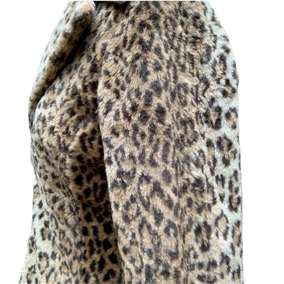 VINTAGE 80s/90s BB DAKOTA faux fur leopard print jacket. Timeless! SZ-SM - Picture 5 of 8